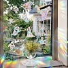 Halloween Ghost Rainbow Prism Electrostatic Window Stickers PW-WG9D1AB-01-4