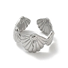 304 Stainless Steel Cuff Open Ring Setting SA-CBA37BC-08C-P-2