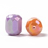 Opaque Acrylic Imitation Shell Beads OACR-P011-06G-3