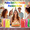 Polka Dot PET Plastic Packing Bags with Die Cut Hole Handle ABAG-TADJ0002-001E-5