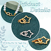 2Pcs 2 Colors 925 Sterling Silver Fold Over Clasps STER-PH0001-99-4