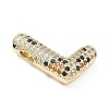 Brass Micro Pave Cubic Zirconia Pendants KK-Z108-02G-L-2