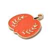 Thanksgiving Day Golden Tone Alloy Enamel Pendants ENAM-M002-02L-G-2