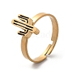 304 Stainless Steel Adjustable Rings for Women LS-RJEW-F169-01G-05-4