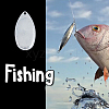 SUPERFINDINGS 60Pcs 10 Style Teardrop & Horse Eye & Oval Iron Fishing Lures DIY-FH0005-25-4