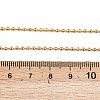 304 Stainless Steel Ball Chain Tassel Y Necklaces for Women NJEW-Z104-01G-4