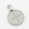 Non-Tarnish Fashionable 304 Stainless Steel Pendants STAS-J003A-01-2