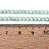 Anti-Tarnish Dyed Rondelle Glass Beads Strands LS-EGLA-T021-3mm-17-08-4