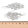 Brass Dangle Earrings EJEW-B157-02B-P-5