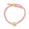 Adjustable Nylon Cord Bracelets X-BJEW-C096-01G-05-4