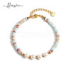 Ancient Bohemian ethnic style handmade beaded pearl bracelet that does not fade RQ1956-1