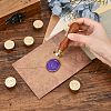 SUPERDANT 6Pcs 6 Style Wax Seal Brass Stamp Head DIY-SD0001-37-4