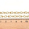 304 Stainless Steel Textured Oval Link Chains CHS-N005-06A-G-3