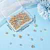 Beebeecraft 120Pcs 4 Style Brass Crimp Beads Covers KK-BBC0004-51-7