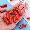 Opaque Crackle Acrylic Beads X2-MACR-S372-001N-009-5