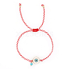 Elegant Adjustable Enamel Evil Eye Link Bracelets RU8813-1