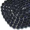 Synthetic Blue Goldstone Beads Strands G-K389-D05-01-3