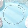 304 Stainless Steel Cross Link Chain Necklaces for Women NJEW-JN05118-02-1