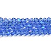 Transparent Electroplate Glass Beads Strands EGLA-A039-T3mm-L07-1