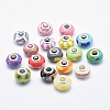 Handmade Polymer Clay European Beads CLAY-K002-L27-1