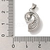 Rack Plating Brass Micro Pave Cubic Zirconia Pendants KK-U027-09-02P-3