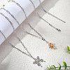 10Pcs 667 Stainless Steel Paperclip Chain Necklaces NJEW-BBC0001-48B-P-3