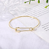 Paper Clip Shaped Brass Cuff Bangles for Women FS-WG1BAA8-01-1