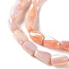 Ombre Effect Dyed Glass Beads Strands GLAA-I059-01F-3