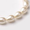 Eco-Friendly Glass Pearl Teardrop Beads Strands X-HY-O001-C-01A-1