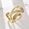 304 Stainless Steel Cuff Rings RJEW-C124-06C-G-1