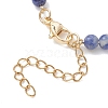 Natural Gemstone Link Chain Bracelets for Women BJEW-JB13315-6
