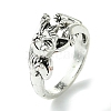 Fox Alloy Open Cuff Rings RJEW-K275-40AS-1