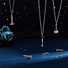 8Pcs 4 Style 304 Stainless Steel Pendants STAS-UN0031-96-3