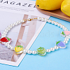 Craftdady 100Pcs 10 Colors Transparent Enamel Acrylic Beads TACR-CD0001-07-16