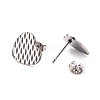 Non-Tarnish 304 Stainless Steel Stud Earring Findings STAS-I183-04B-P-3