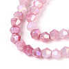 Ombre Effect Dyed Glass Beads Strands X-GLAA-T025-4mm-09B-3