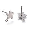 Non-Tarnish 304 Stainless Steel Stud Earring Findings LS-STAS-K212-05P-2