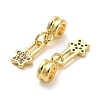 Rack Plating Brass Micro Pave Cubic Zirconia Charms KK-S398-06B-2