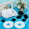 24Pcs 2 Styles Donut Shape & Rectangle Activated Carbon & Non-woven Fabrics Sheet for Pet Water Dispenser Filter Cartridge AJEW-OC0014-71-4