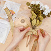 10 Yards Polyester Ribbons with Fringe Edge OCOR-WH0070-120B-3