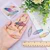  2 Sets 5 Colors Transparent Epoxy Resin Big Pendants FIND-NB0002-60-4