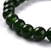 Dyed Natural Jade Beads Stretch Bracelets BJEW-J183-B-20-2