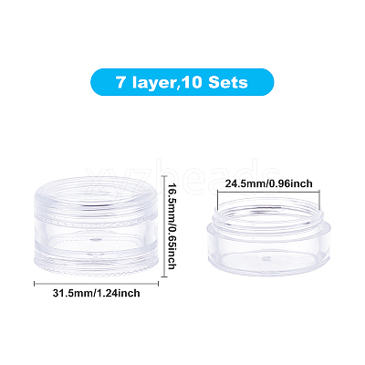 Plastic Refillable Cream Jar MRMJ-WH0062-64A-1