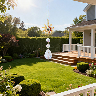 1Pc Alloy Wind Chime Ornament HJEW-TADJ0001-07C-1