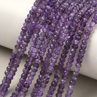 Natural Amethyst Bead Strands G-P279-74-4mm-01-1
