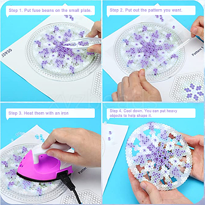 300G 4 Colors PE DIY Melty Beads Fuse Beads Refills DIY-CA0005-07-1