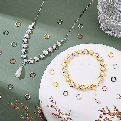 4 Colors Alloy Closed Jump Rings FIND-GA0006-89A-1