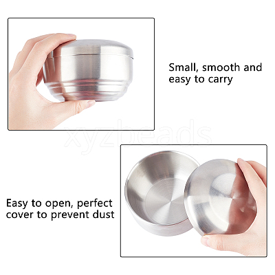 Stainless Steel Bowl with Lid STAS-WH0018-02-1