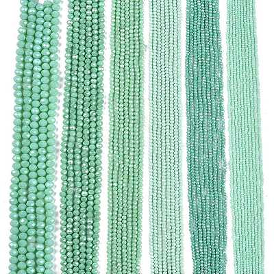 Electroplate Glass Beads Strands EGLA-A044-P4mm-A14-1