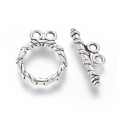 Tibetan Style Alloy Toggle Clasps X-LF10797Y-1